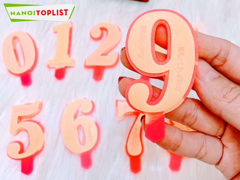 Top 10 địa chỉ bán nến số sinh nhật Hà Nội độc đáo nhiều mẫu mã